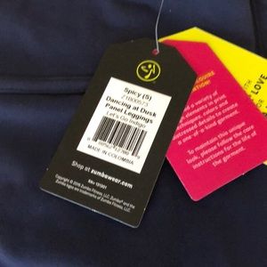 Zumba dancing at dusk panel leggings